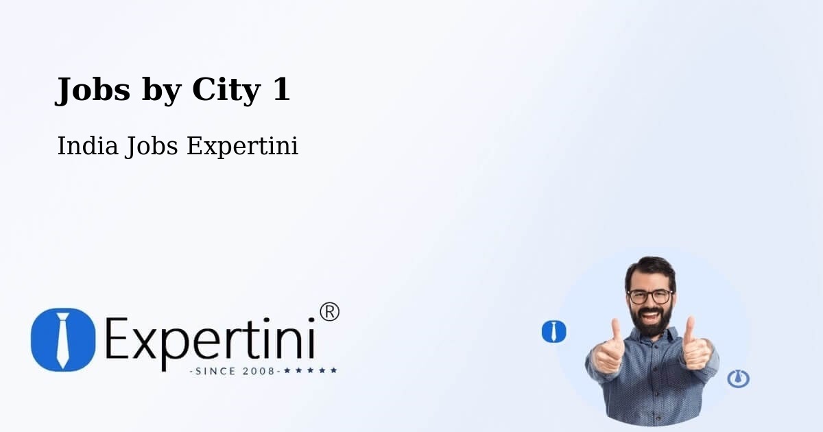 City Jobs in India - Expertini